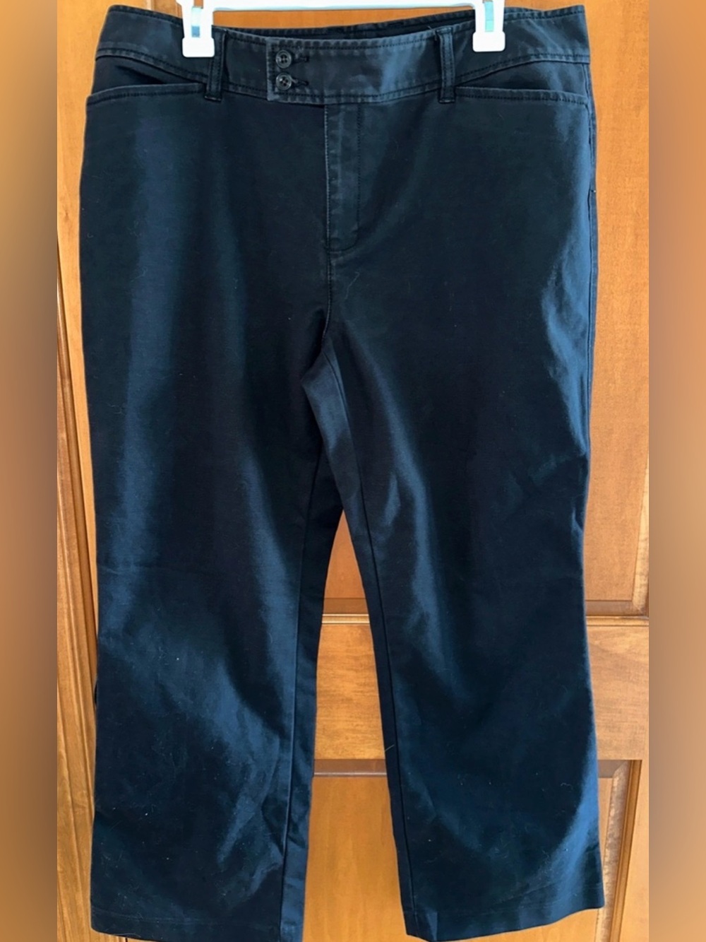 Eddie Bauer Vashon Fit Black Twill Chino Casual Pants Women’s Size 16